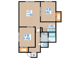 ルミエ－ル曙２３の物件間取画像